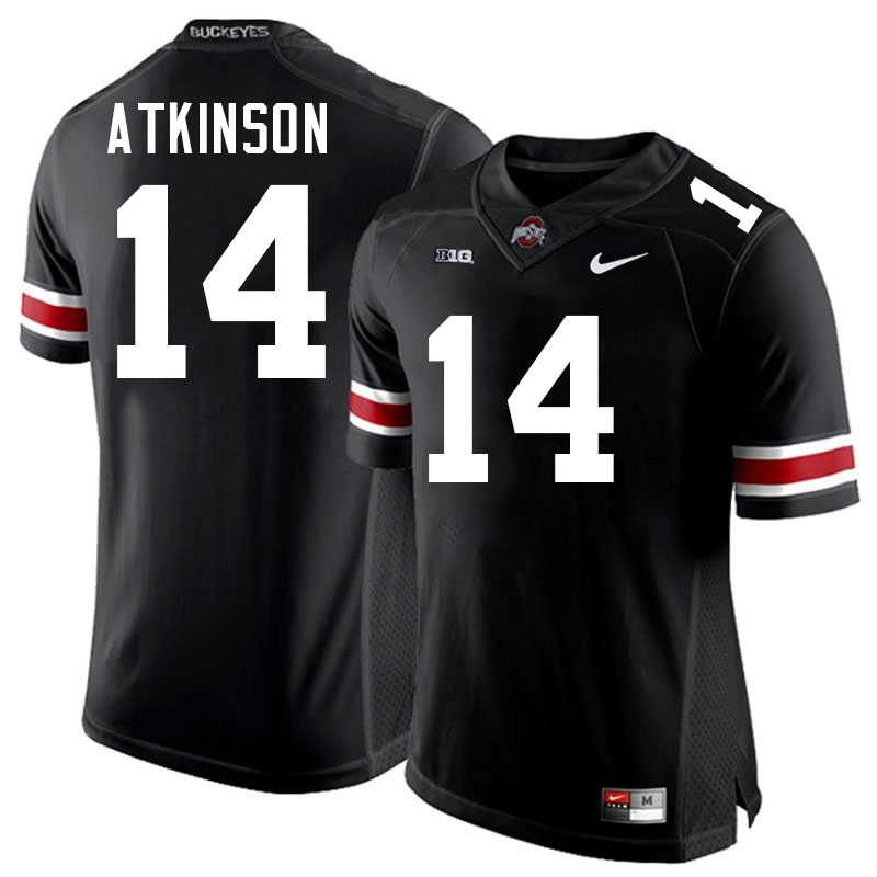 #14 Beau Atkinson Ohio State Buckeyes Jersey College Football Uniforms-Black